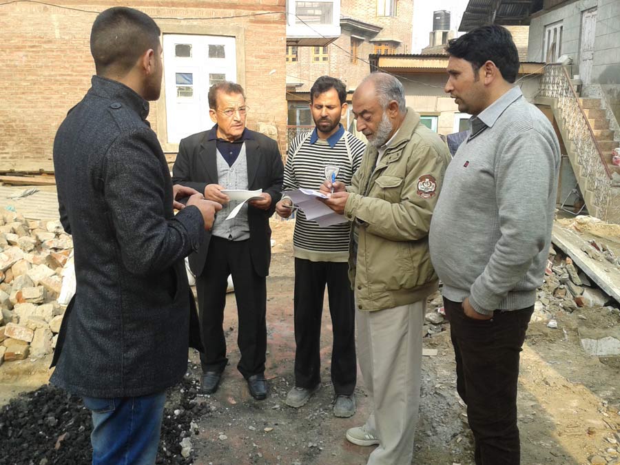CHEQUE DISTRIBUTION AS FLOOD RELIEF IN NAI BASTI ANANTANAG
