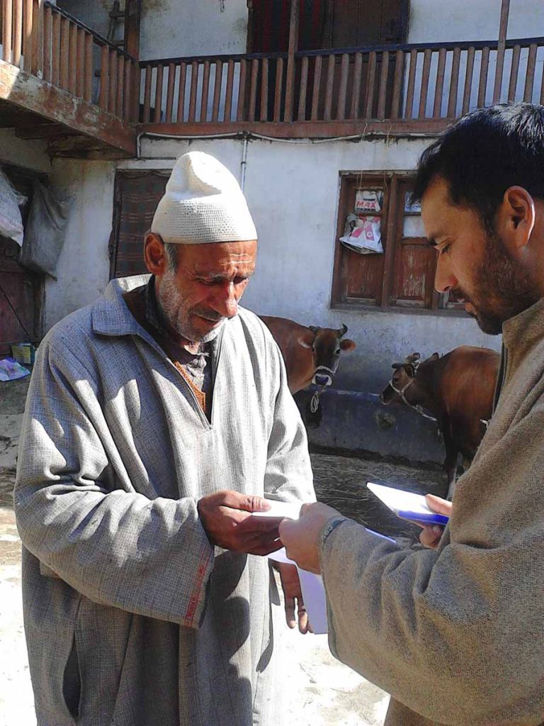DISTRIBUTION OF COWS AFTER FLOOD SEP-2014 AS PART OF LIVELIHOOD REVIVAL PLAN