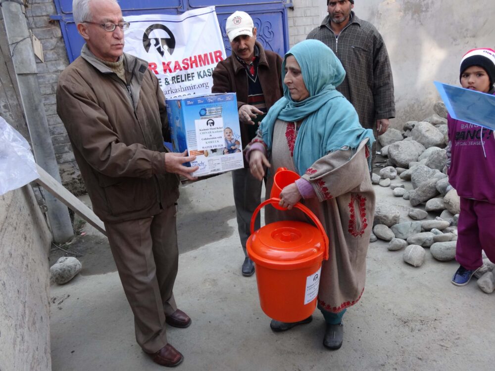 DISTRIBUTION OF HYGEINE KIT AND WATER FILTERS IN NAI BASTI ANANTANAG