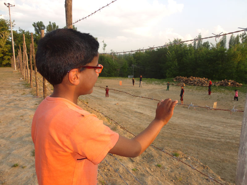 Watching Cricket match at Chinar Home