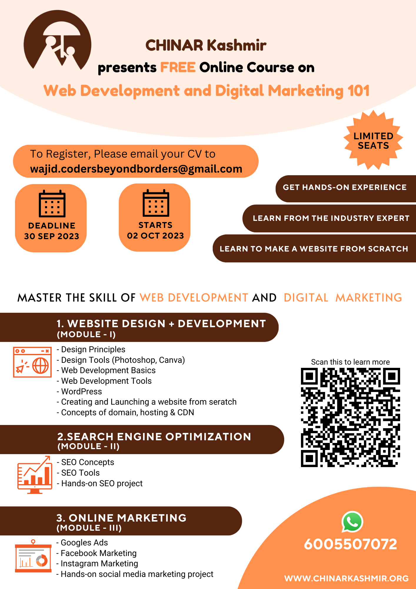 Free Online Course on Web Development and Digital Marketing